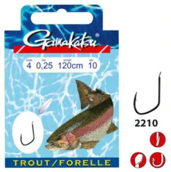 Gamakatsu - Onderlijn Hook BKD Trout 120cm - Gamakatsu