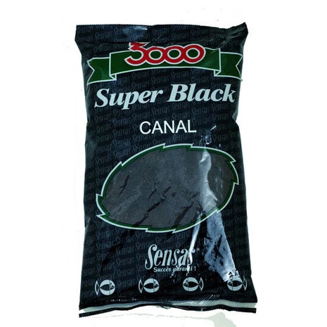 Voeder 3000 Super Black Canal (Kanaal) 1Kg - Sensas