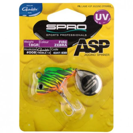 SPRO - Spinners & Lepels ASP Spinner Uv Fire Zebra - 21gr - SPRO - Afbeelding 3