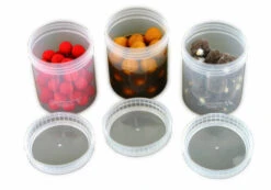 Fox Carp - Bait Tubs Full Size Size Clear - 6 Stuks - Fox Carp